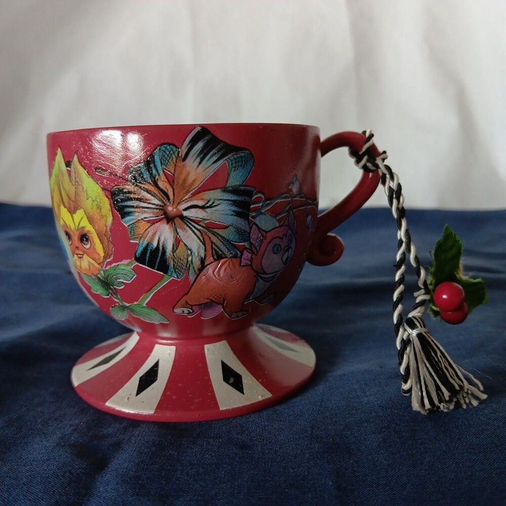 Disney Disney Parks Alice in Wonderland Hand Painted Teacup Ornament Decoupage - Picture 3 of 16